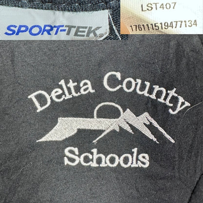Sport-Tek® Black Tri-Blend Quarter Zip Pullover-M