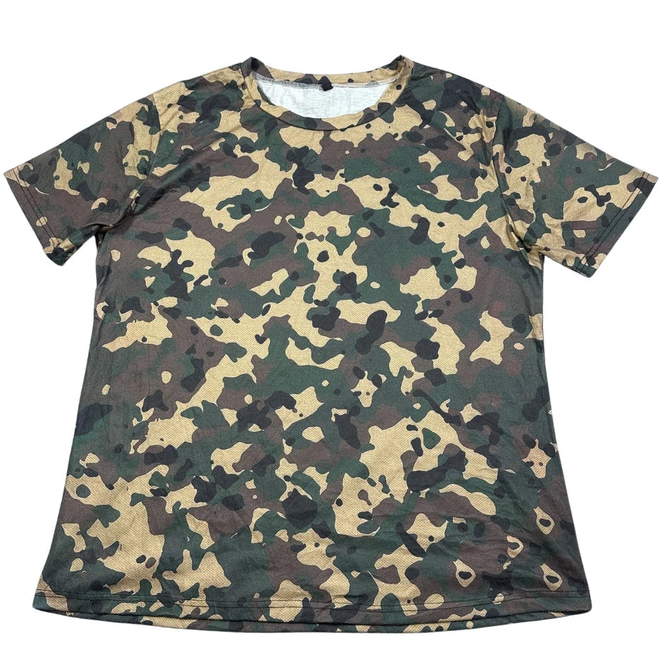 Unbranded Camouflage Short Sleeve T Shirt-XL