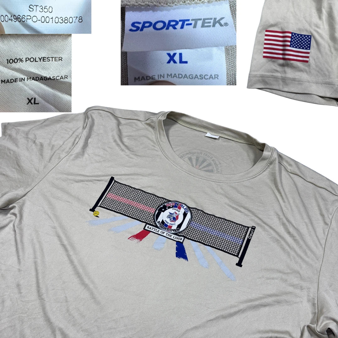 Sport Tek® Grey Pickleball Graphic T Shirt-XL