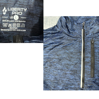 Thrift-and-treasures Blue Heathered Pullover-L Liberty Pro