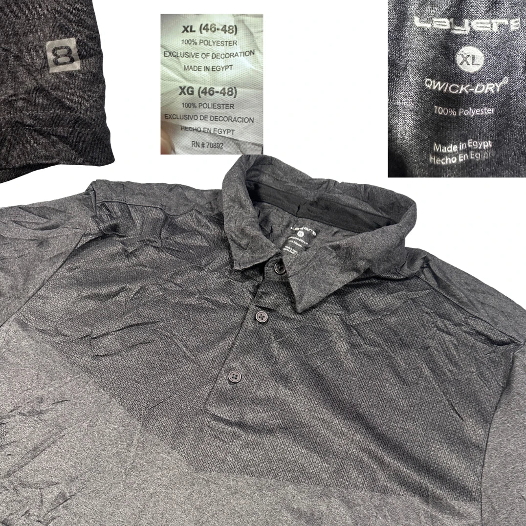 Thrift-and-treasures Charcoal Polo Shirt-XL LAYERS 8