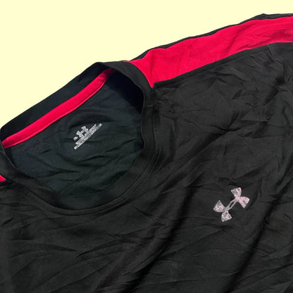 Under Armour Black & Red Sports T-Shirt