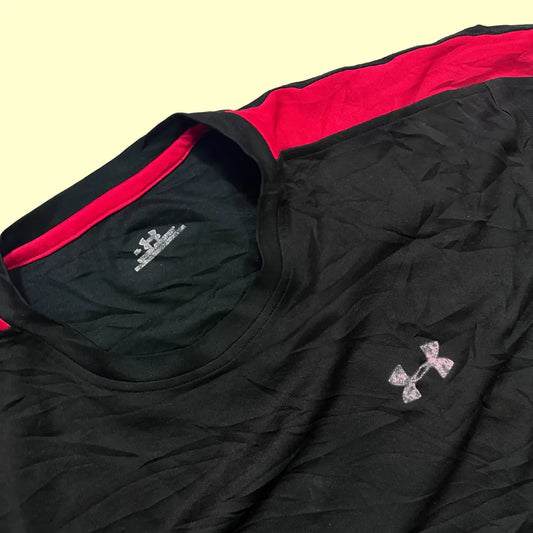 Under Armour Black & Red Sports T-Shirt