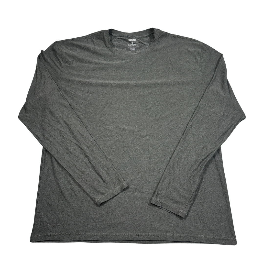 True Classic® Grey Long Sleeve Shirt-XL