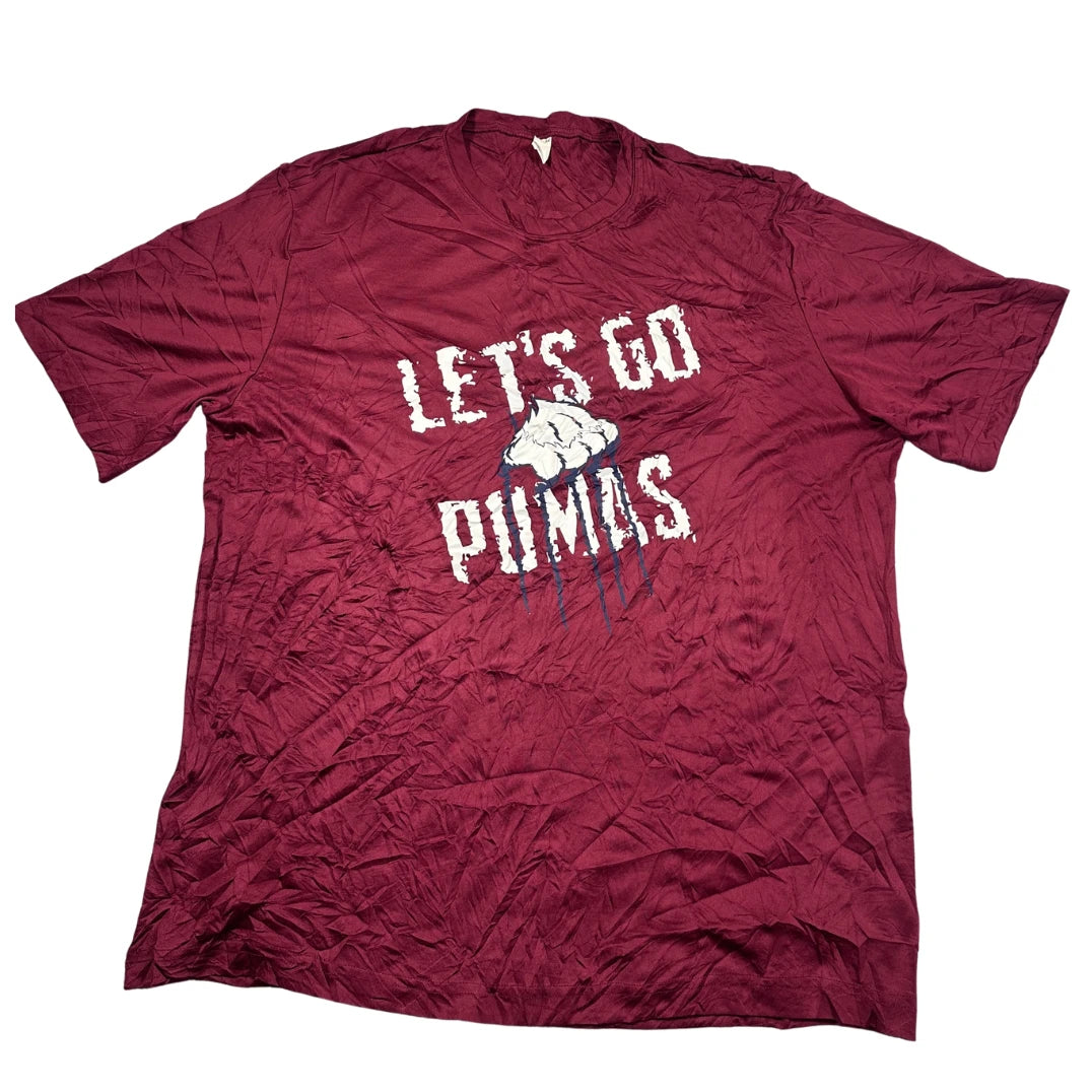 Sport Tek® Burgundy Graphic T Shirt-XL
