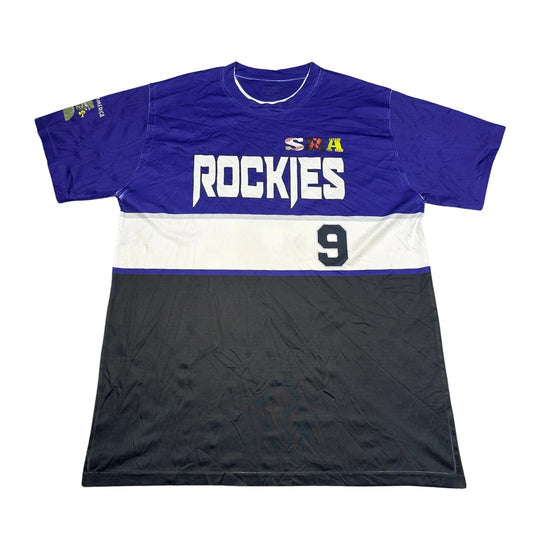 Thrift-and-treasures Purple Men's Baseball Jersey-L AUGUSTA