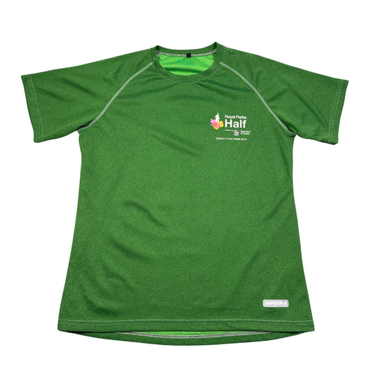 Vapour-X Green Running T Shirt Bamboo Charcoal Event Print-M
