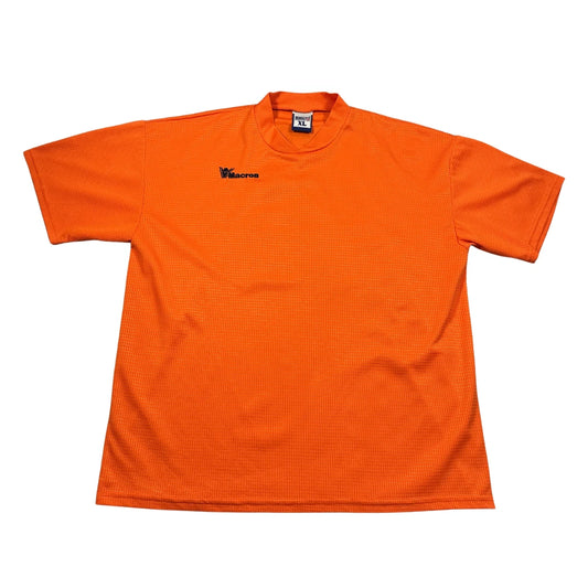 Macron Orange Grid Texture-XL Football Sports Jerseys