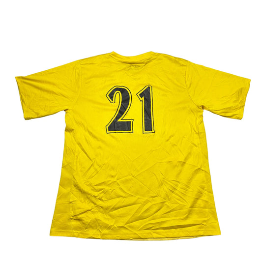 Challenger Teamwear Yellow Number 21-L Football Sports Jerseys