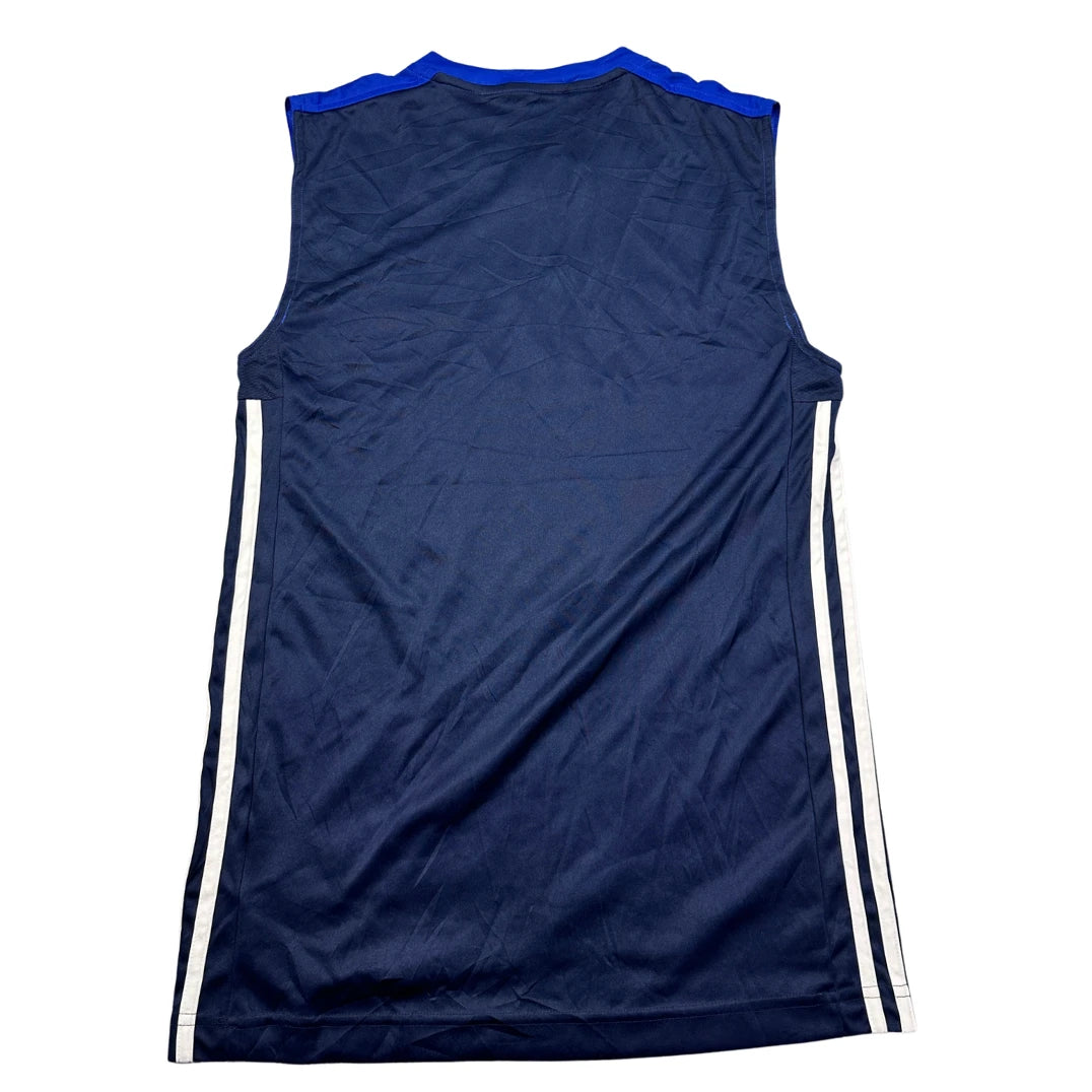 Adidas Blue Vest 3-Stripes-S SANDO COLLECTION
