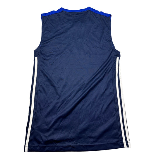 Adidas Blue Vest 3-Stripes-S SANDO COLLECTION