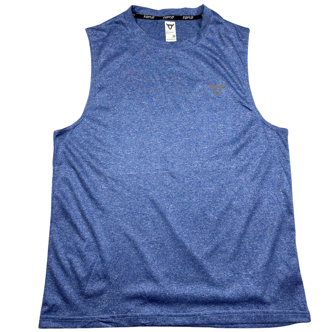 Toro® Blue Heather Dri-Fit Sleeveless Muscle Tank Top-S