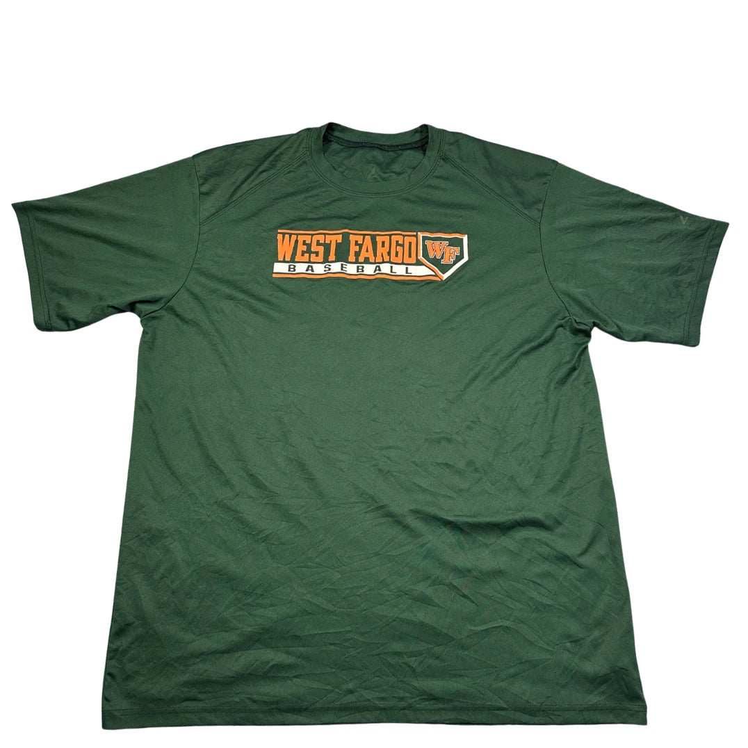 Unbranded Forest Green Performance T Shirt Baseball Print-XL