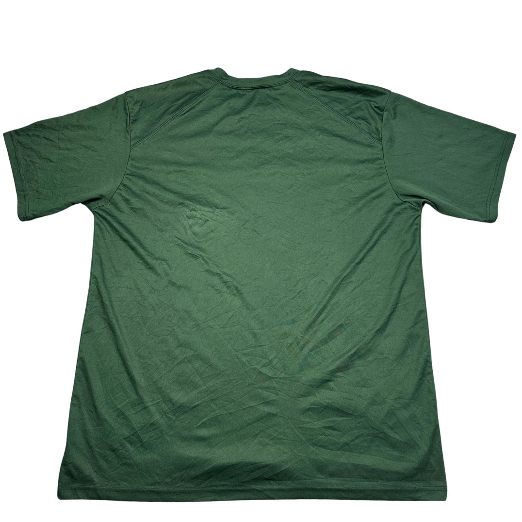Unbranded Forest Green Performance T Shirt Baseball Print-XL