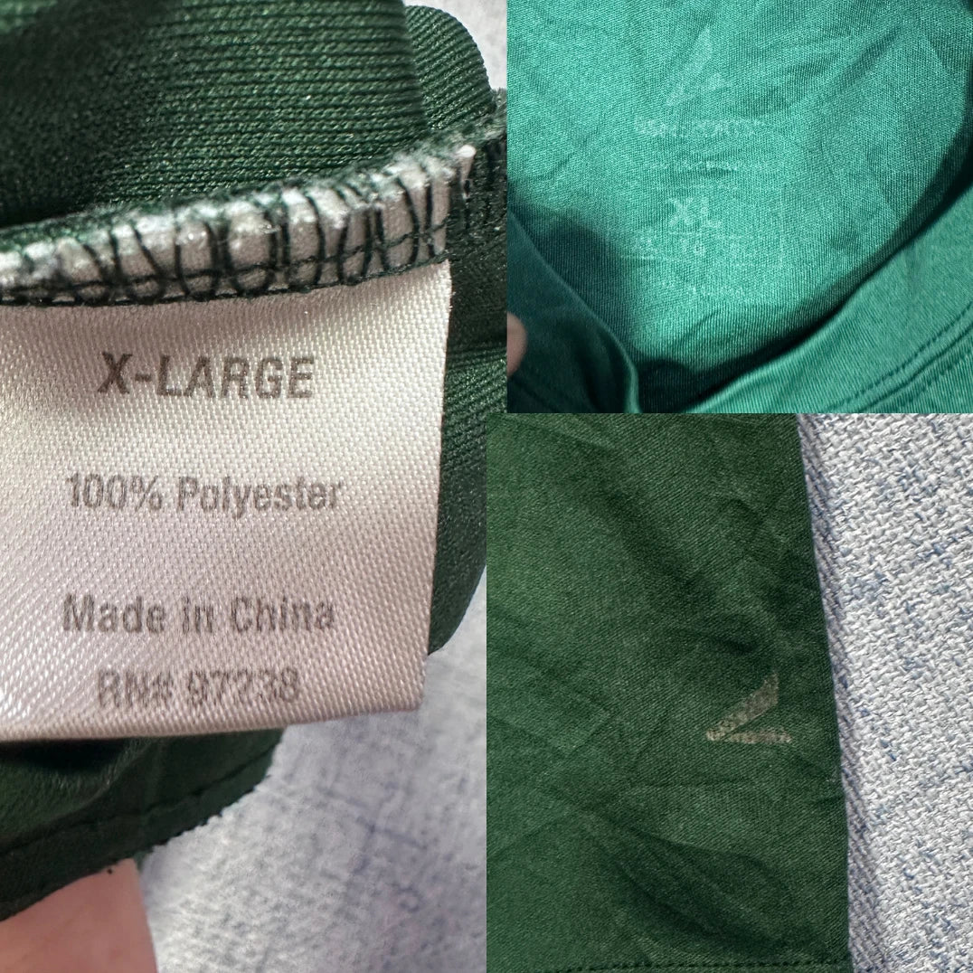 Unbranded Forest Green Performance T Shirt Baseball Print-XL