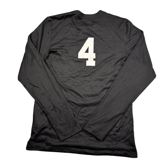 Nike Black Men's Number 4-S Men T Shirts