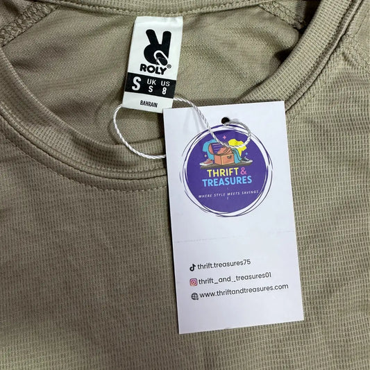 Roly Lightweight Performance Tee – Beige