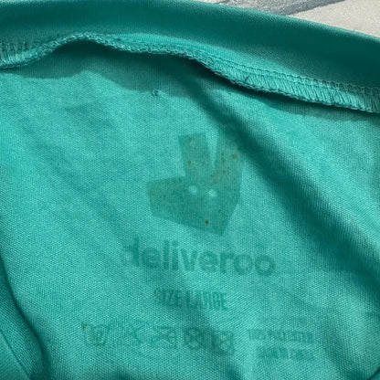 Deliveroo Branded Performance Sports T-Shirt – Teal Green