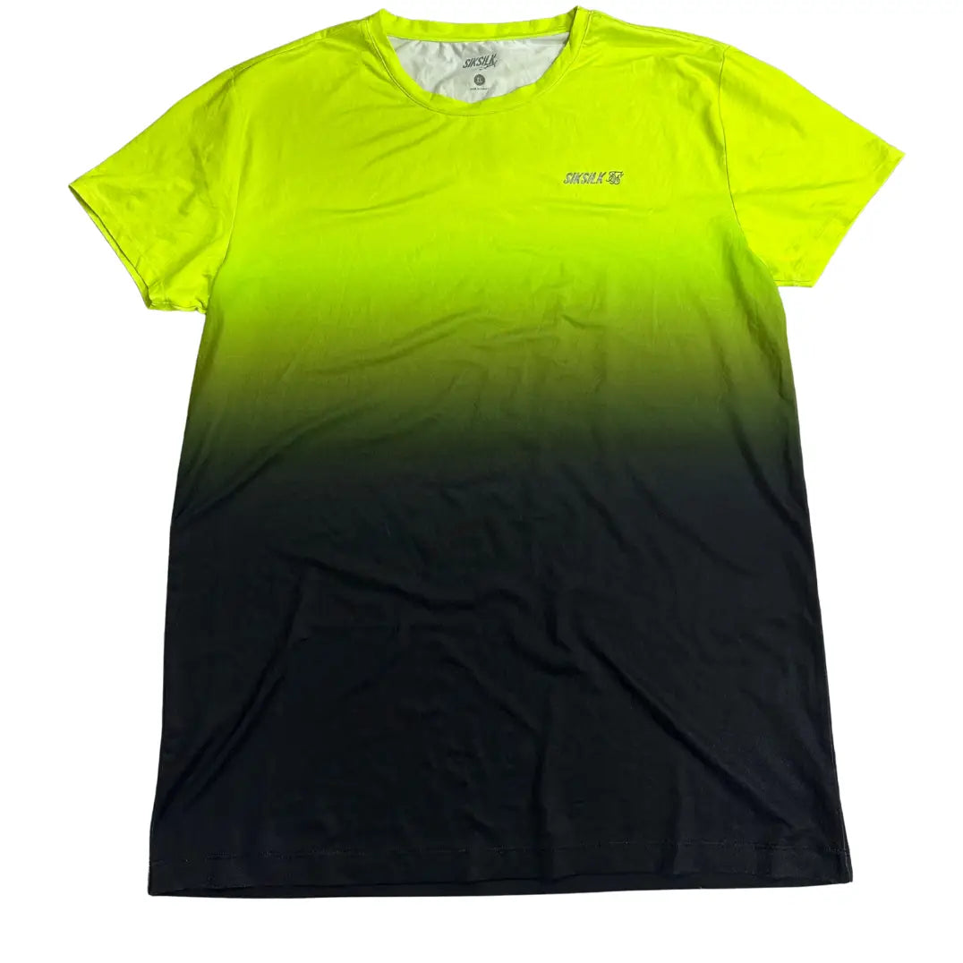 SikSilk Sport Neon Gradient Performance T-Shirt