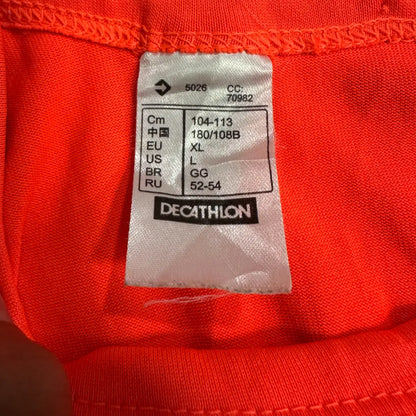 Decathlon Quechua Orange Sports T-Shirt – Lightweight Activewear