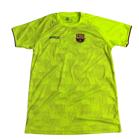 🟢 FC Barcelona Training Jersey – Neon Green