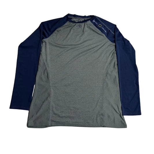 SRG Running Dri-FIT Long Sleeve Performance Top – Grey & Navy