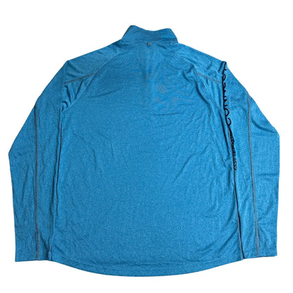 Trimark Men’s Quarter-Zip Performance Long Sleeve – Blue