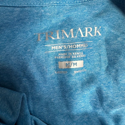 Trimark Men’s Quarter-Zip Performance Long Sleeve – Blue