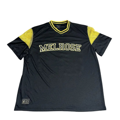 🖤 Melrose 83 Mesh Sports Jersey – Black & Yellow