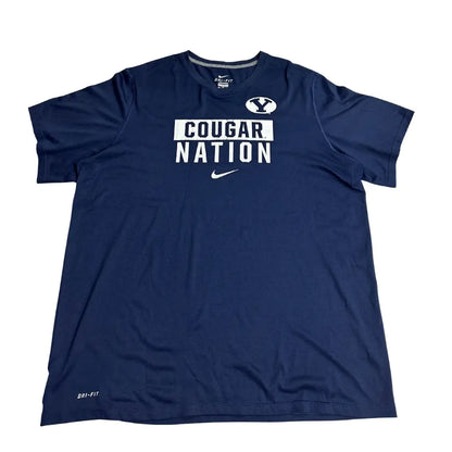 🔥 Nike Dri Fit Cougar Nation Athletic Tee XXL 🔵