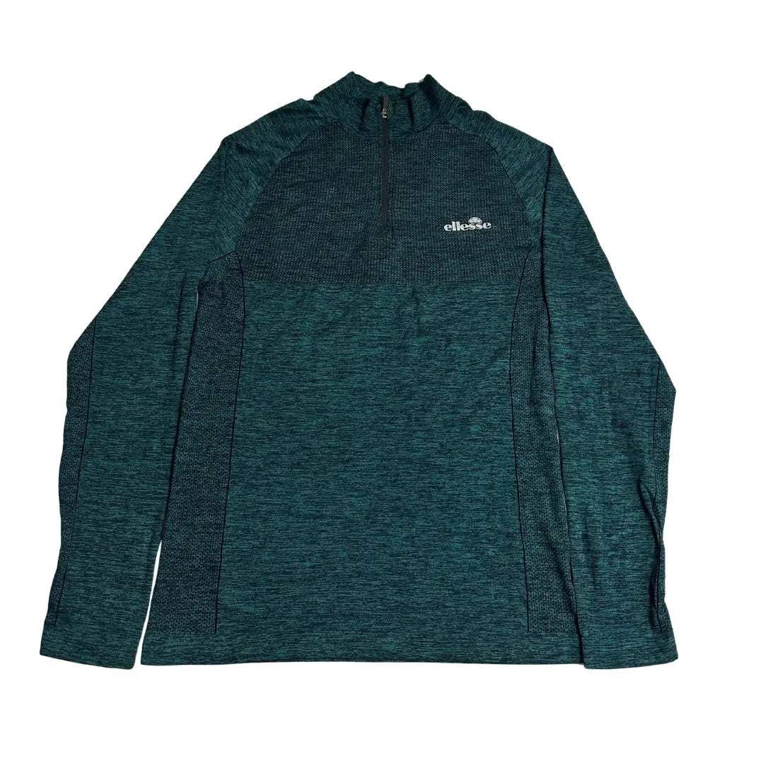 Ellesse Half Zip Long Sleeve Performance Top 💚🏃‍♂️