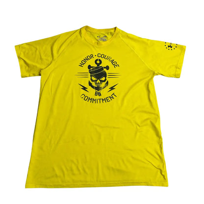 Under Armour HeatGear Yellow Graphic Performance T Shirt 🟡💪