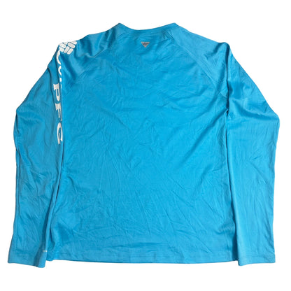 Columbia PFG Omni Shade Long Sleeve Performance Tee Aqua Blue 🌊