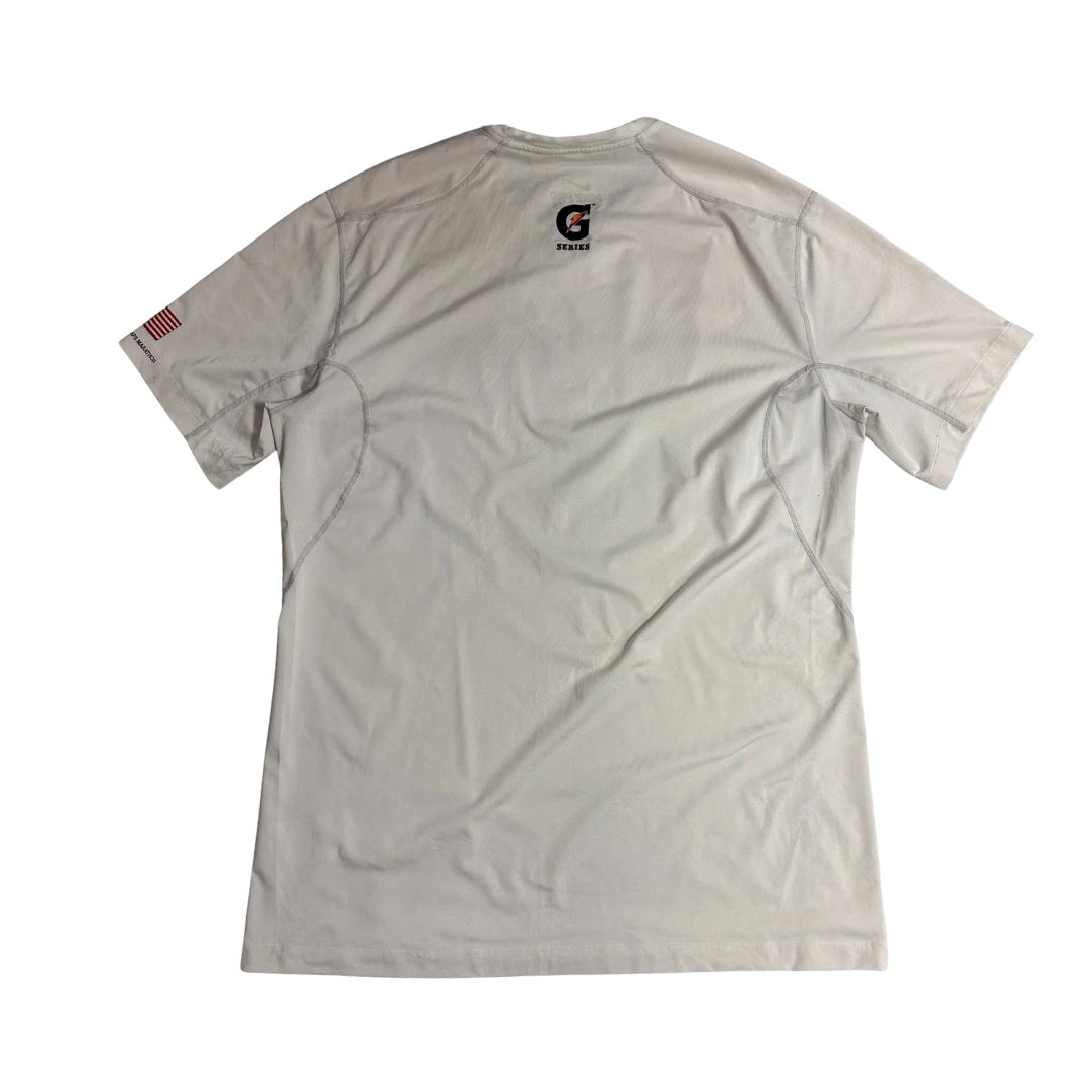 Nike Pro Combat Gatorade Dri Fit Performance T Shirt Off White 🏃‍♂️⚡