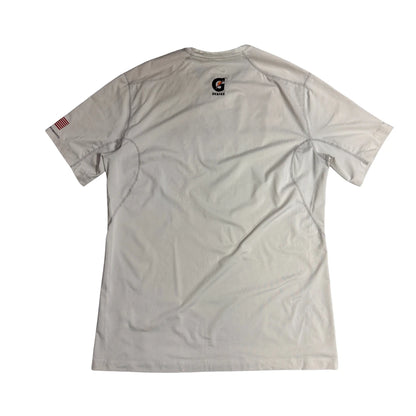 Nike Pro Combat Gatorade Dri Fit Performance T Shirt Off White 🏃‍♂️⚡