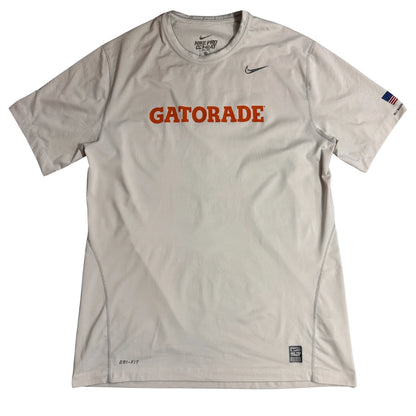 Nike Pro Combat Gatorade Dri Fit Performance T Shirt Off White 🏃‍♂️⚡