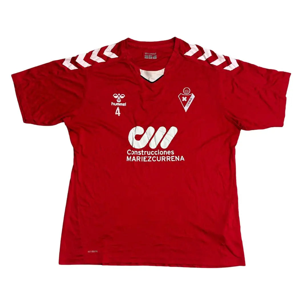 🔥 Hummel SD Eibar Official Home Football Jersey Red White Stripes