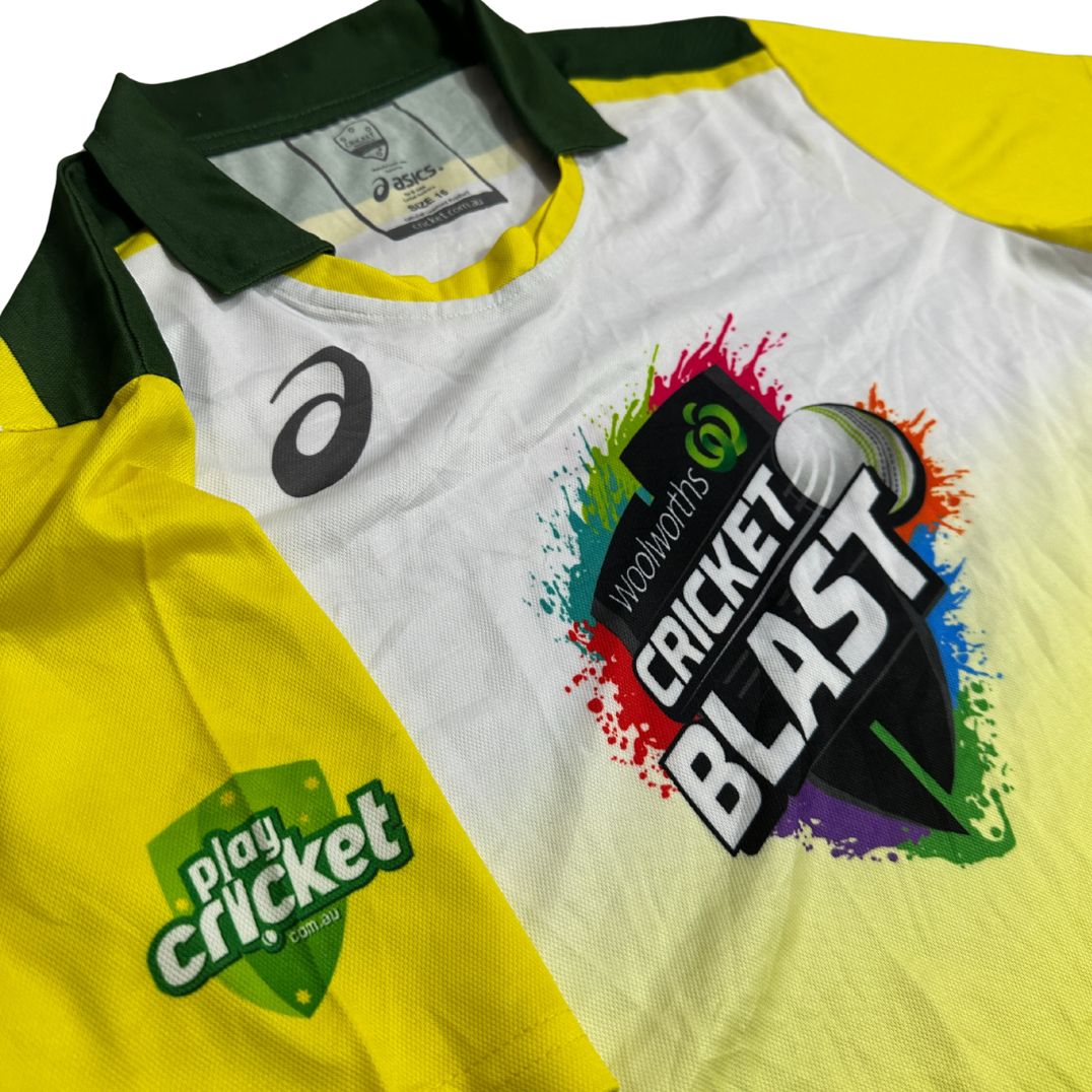 🏏 Asics Cricket Blast Official Jersey 🇦🇺💛💚