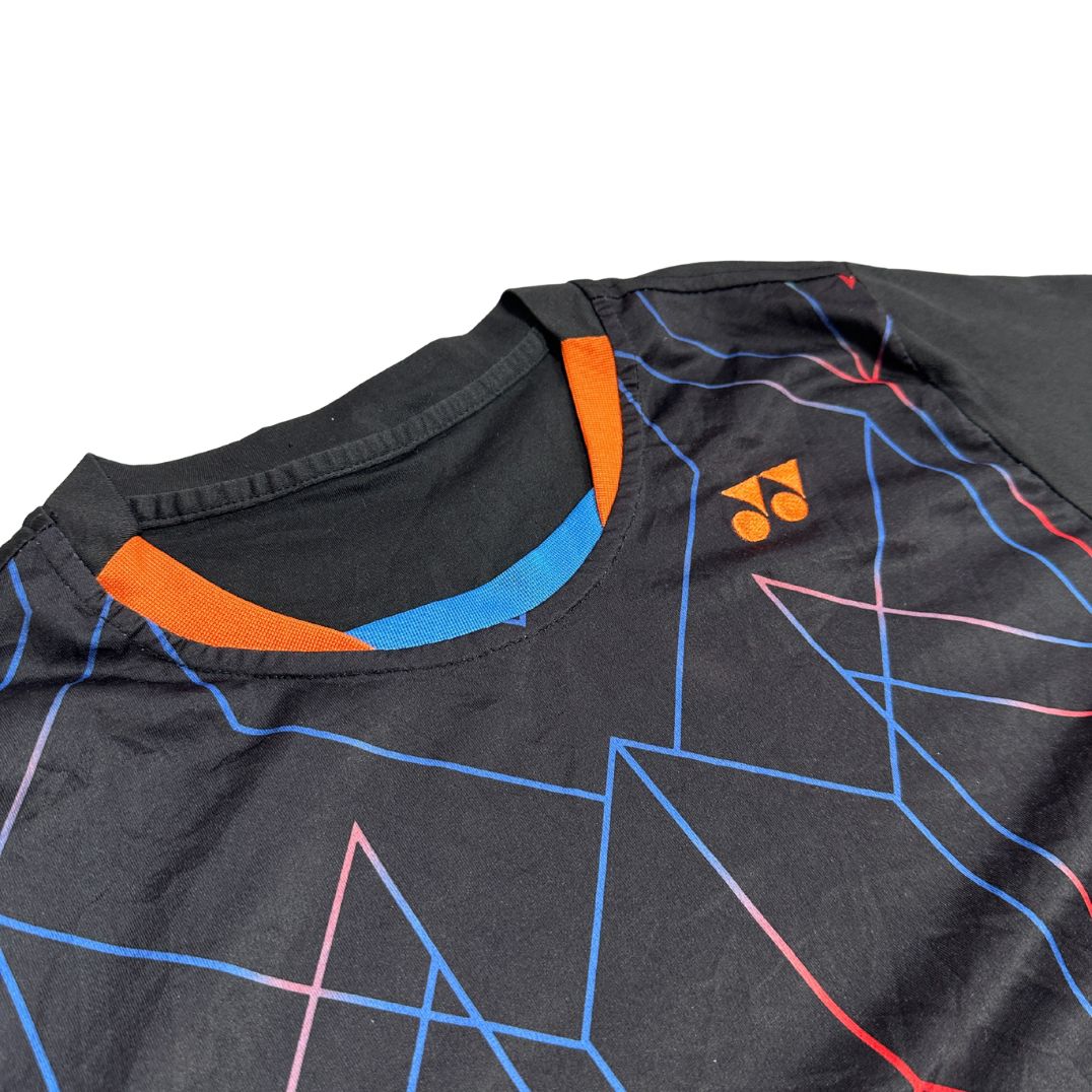 🏸 Yonex Graphic Sports T Shirt Black Multicolor