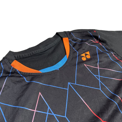 🏸 Yonex Graphic Sports T Shirt Black Multicolor