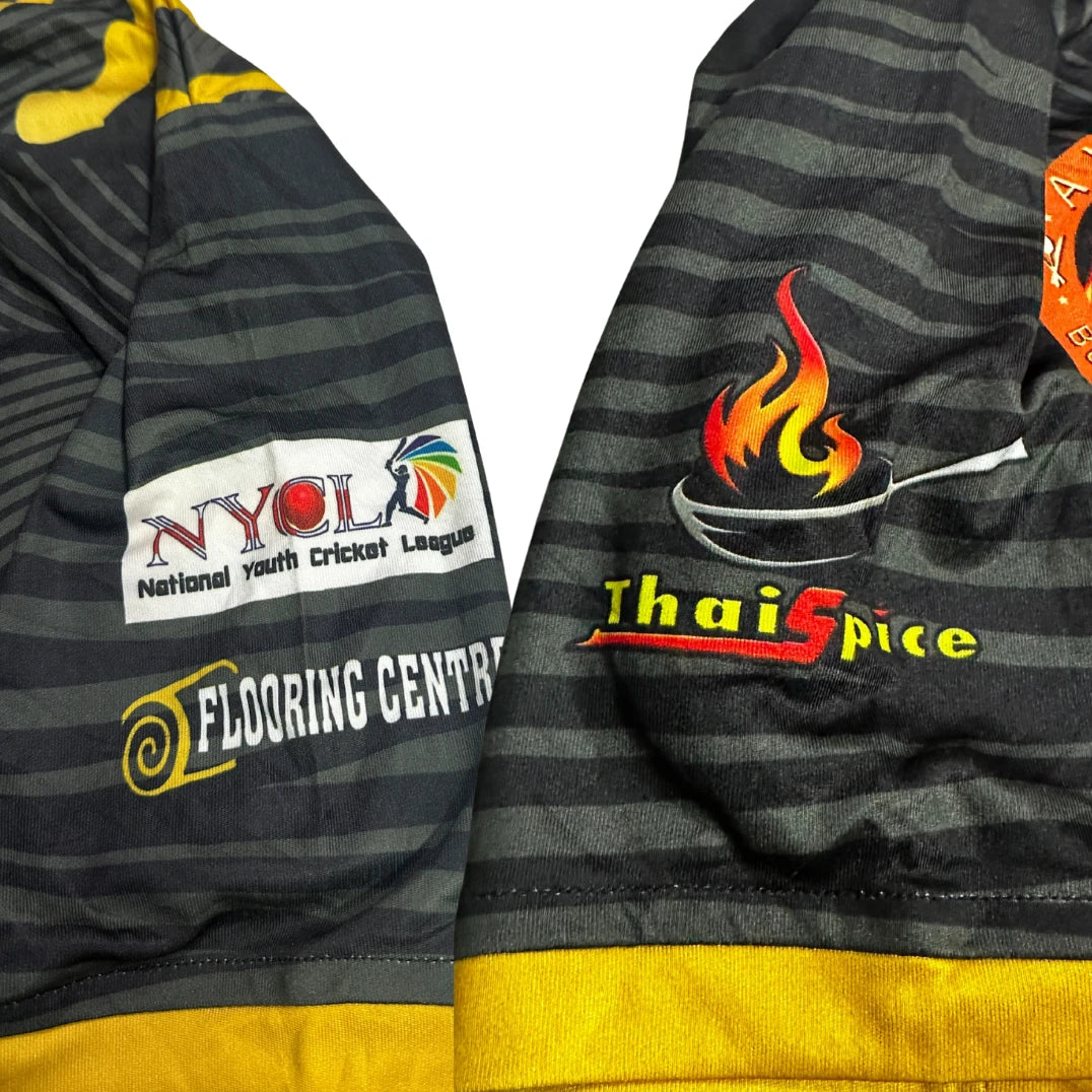 Royal Tigers R Tiger 08 Cricket Jersey Black Yellow 🐅🏏