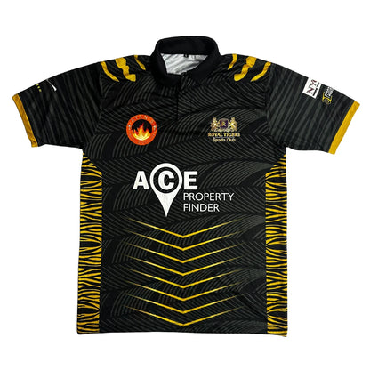 Royal Tigers R Tiger 08 Cricket Jersey Black Yellow 🐅🏏