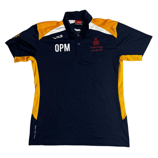 VX3 OPM Performance Polo Shirt – Navy & Yellow Sports Edition 🦁🔥