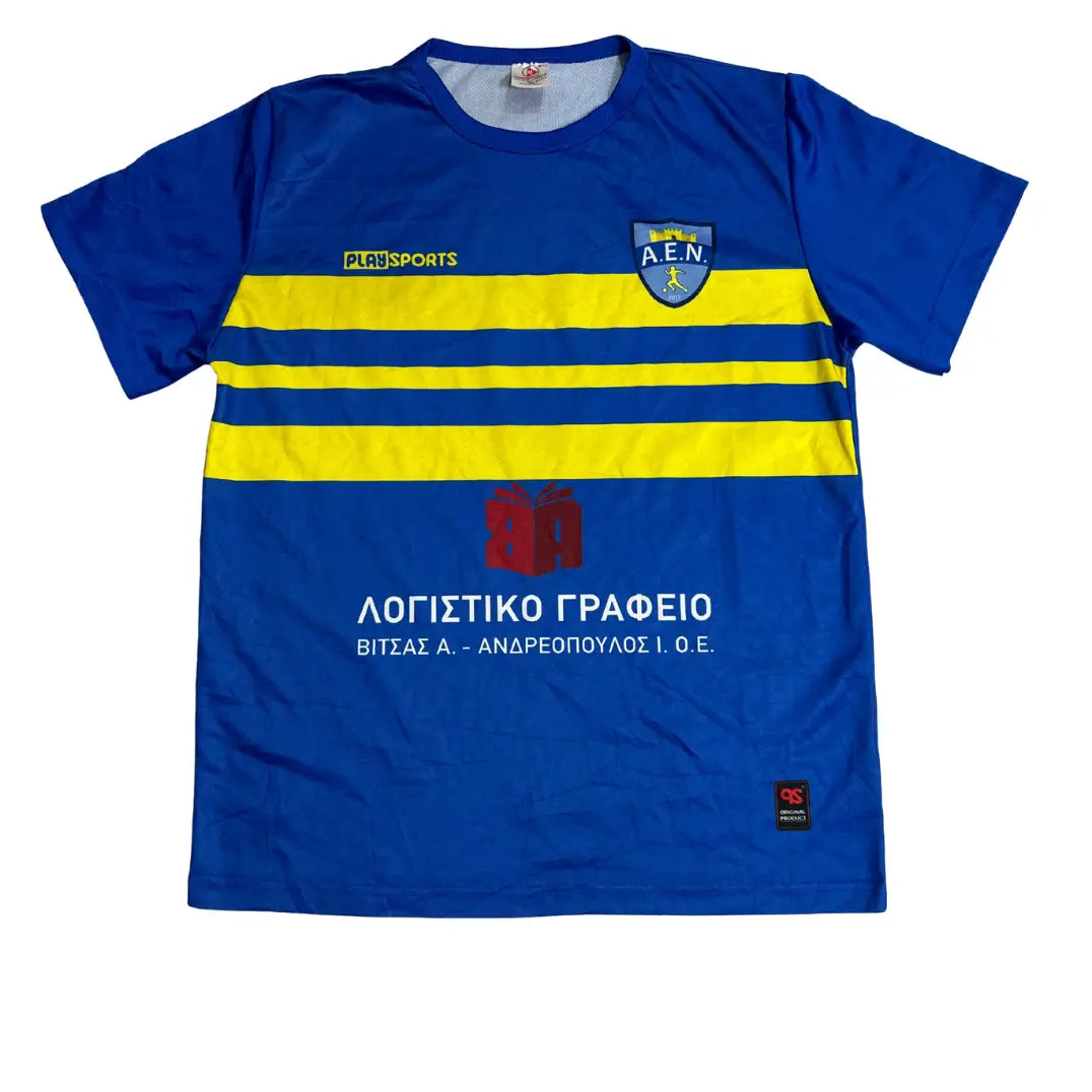 🟦 AEN Playsports Football Jersey Blue & Yellow ⚽