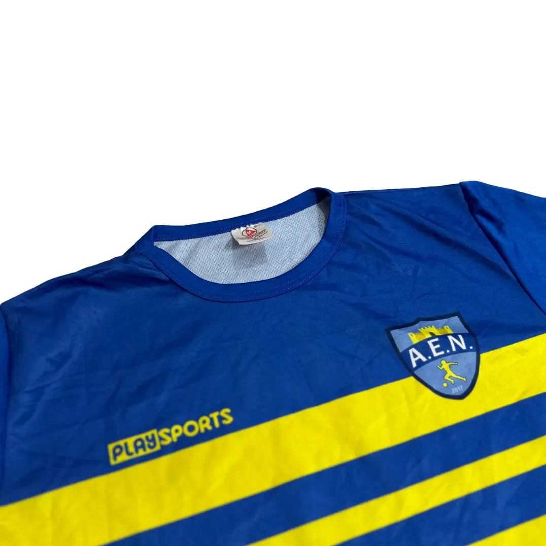 🟦 AEN Playsports Football Jersey Blue & Yellow ⚽