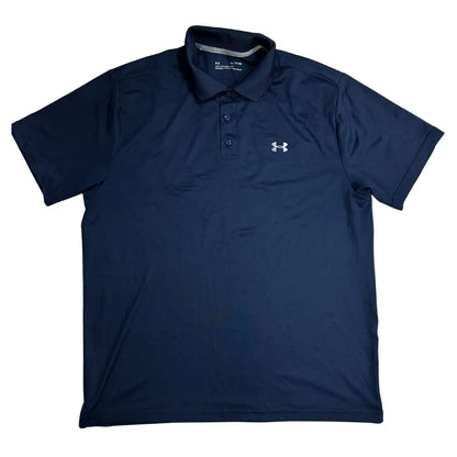 Under Armour Navy Blue Polo Shirt HeatGear Performance 👕🔥