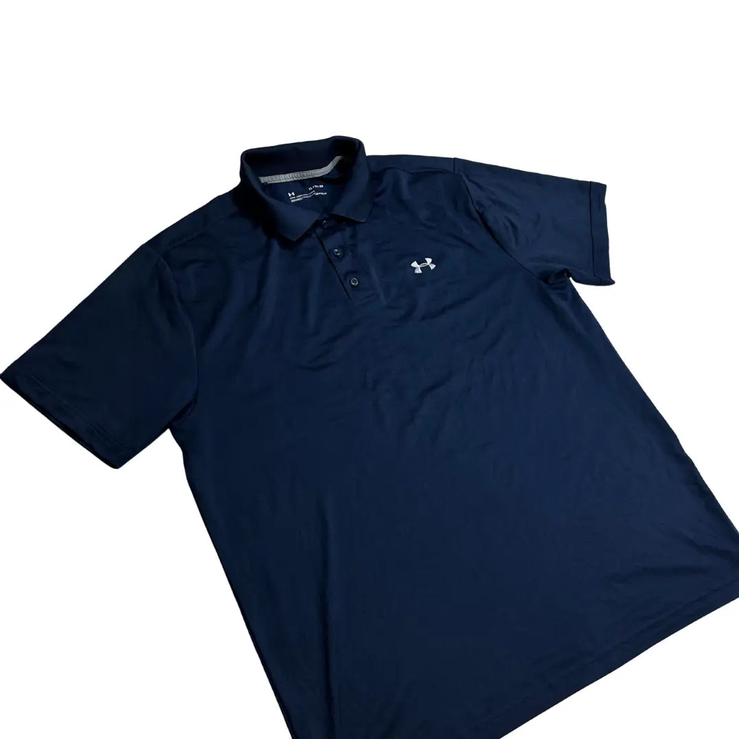 Under Armour Navy Blue Polo Shirt HeatGear Performance 👕🔥