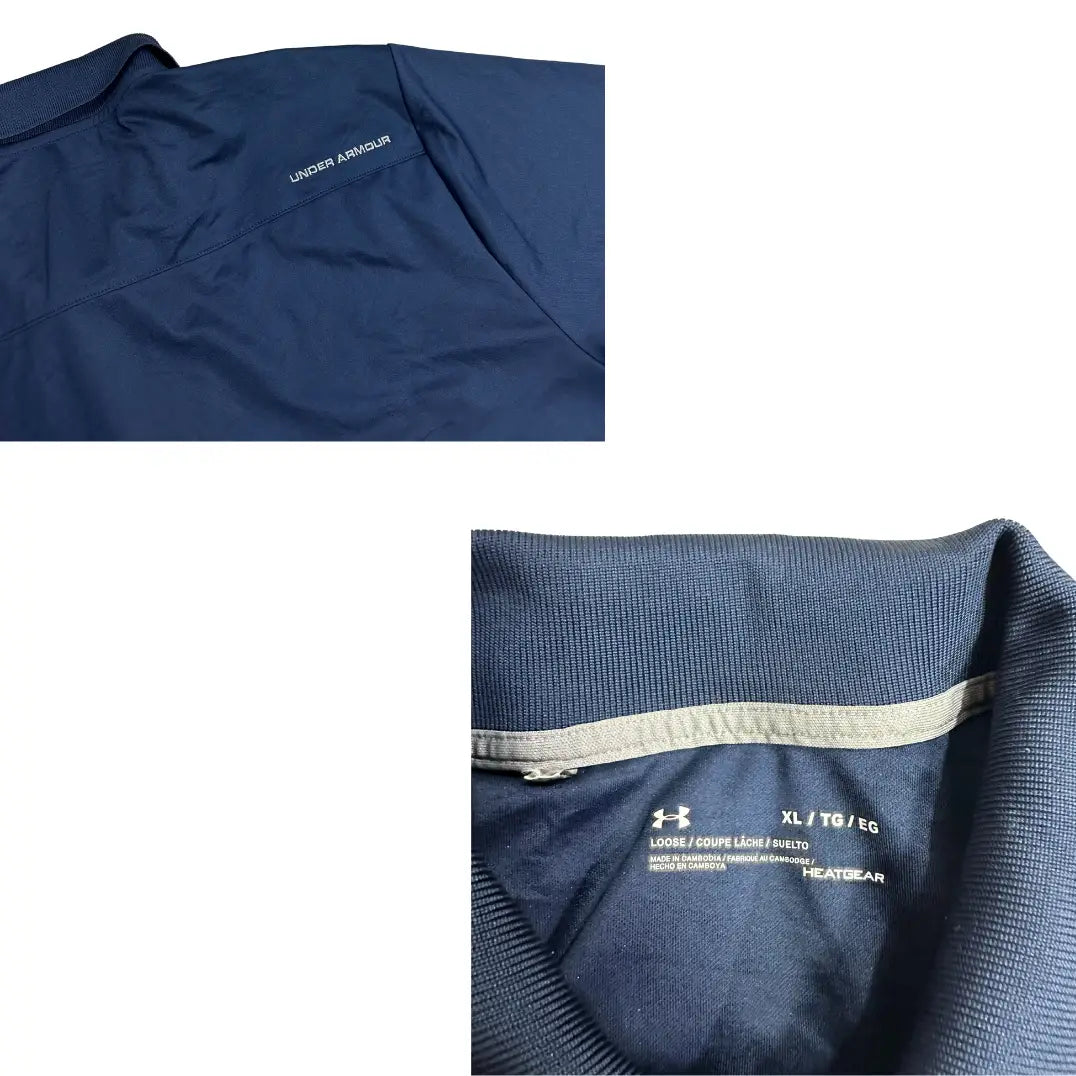 Under Armour Navy Blue Polo Shirt HeatGear Performance 👕🔥