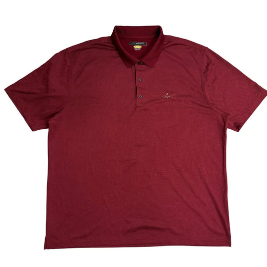 👕 Greg Norman Play Dry Polo Shirt – Maroon Red