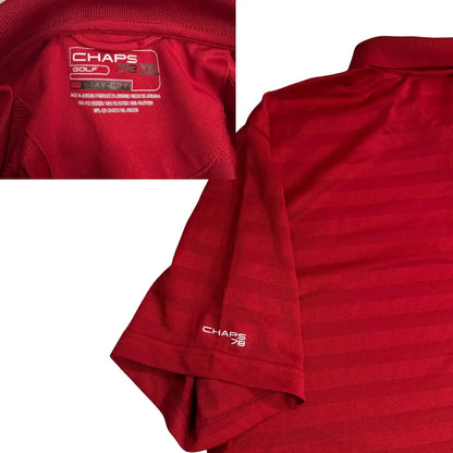 Chaps Golf Red Polo Shirt XXL – Classic Performance Wear ❤️